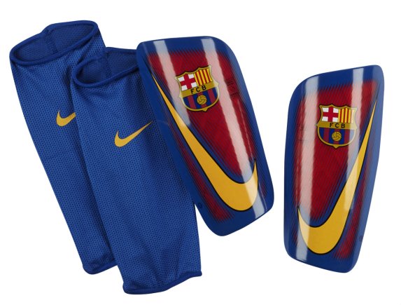 Щитки футбольные Nike MERCURIAL LITE FC Barcelona SP2090-633 цвет: синий/гранатовый