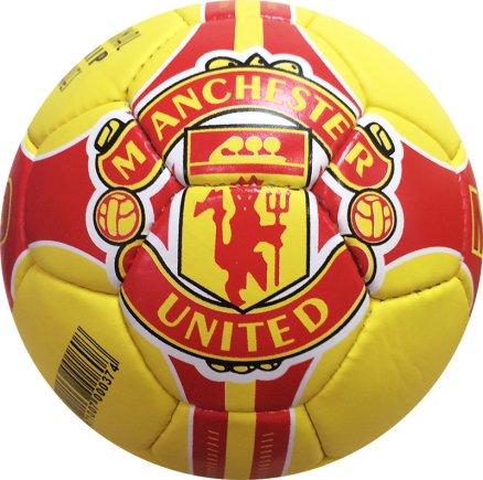 Мяч футбольный Manchester United желто-красный размер 5