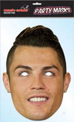 Маска картонна Real Madrid Ronaldo (картонна маска Реал Мадрид Роналдо)