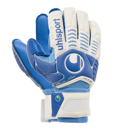 Вратарские перчатки Uhlsport ERGONOMIC AQUASOFT BIONIK+ blue palm 100032401