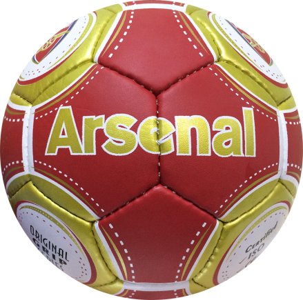 М'яч футбольний Arsenal червоно-золотий розмір 5