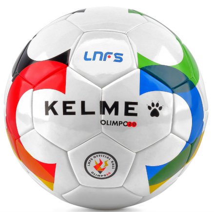 М'яч для футзалу Kelme OLIMPO20 OFICIAL LNFS 90149 колір: білий (офіційна гарантія) розмір 4