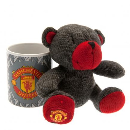 Медвежонок и керамическая кружка Манчестер Юнайтед