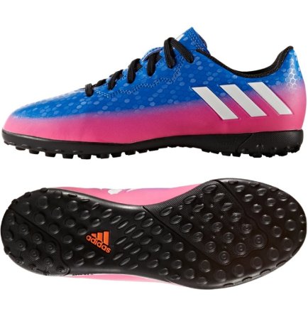 Сороконіжки Adidas MESSI 16.4 TF J BB5655 дитячі колір:синій/рожевий (офіційна гарантія)