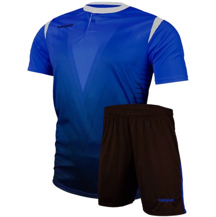 Футбольна форма Europaw mod № 011 синьо-чорна