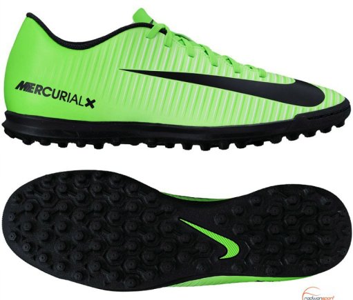 Сороконіжки Nike MercurialX VORTEX III TF 831971-303 колір: зелений (офіційна гарантія)