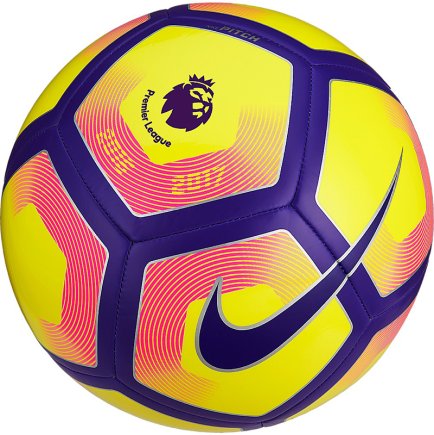 Мяч футбольный Nike PITCH PL SC2994-703 желтый/красный/синий. Размер 5 (официальная гарантия)