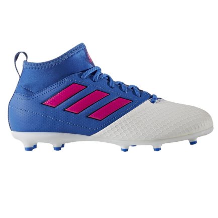 Бутси Adidas ACE 17.3 FG J BA9232 дитячі колір: блакитний/рожевий/білий (Офіційна гарантія)