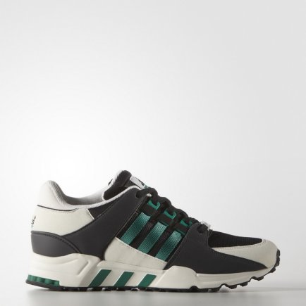 Кроссовки Adidas EQUIPMENT RUNNING SUPPORT S32145 цвет: черный/белый/зеленый