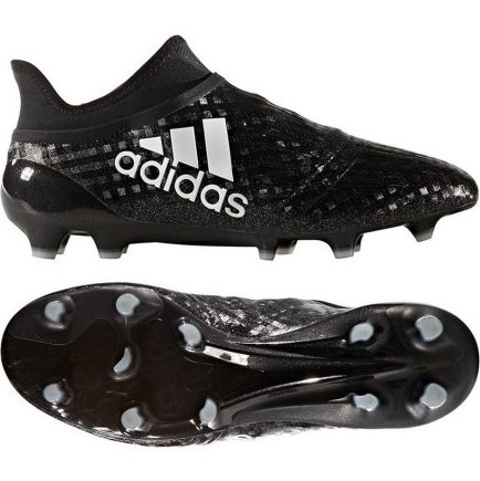 Бутси Adidas X 16+ PURECHAOS FG BB5615 колір: чорний (Офіційна гарантія)