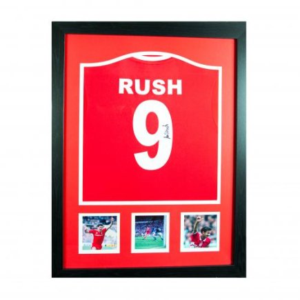 Футболка с автографом Ливерпуль Раш Liverpool F.C. Rush в рамке