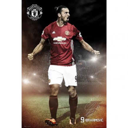 Постер Ибрагимович Манчестер Юнайтед Manchester United F.C. Ibrahimovic 22