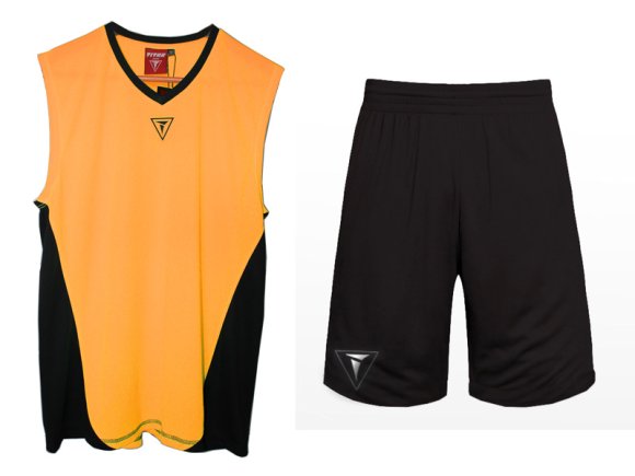Баскетбольная форма Titar Триумф цвет: оранжевый/черный