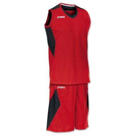 Баскетбольна форма Joma Space 100188.601 колір: червоний/чорний