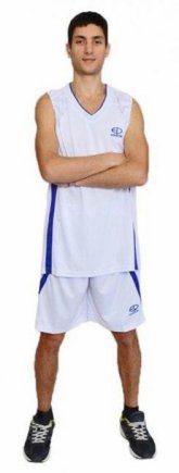 Баскетбольна форма Europaw 0120 колір: білий/фіолетовий