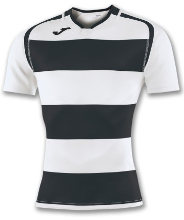 Футболка ігрова Joma Prorugby 100735.100 колір: чорний/білий