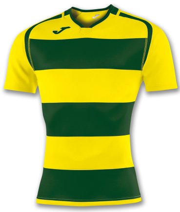 Футболка ігрова Joma Prorugby 100735.459 колір: зелений/жовтий