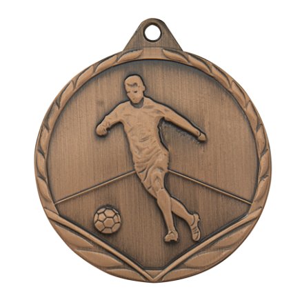 Медаль 32 мм Футболист бронза