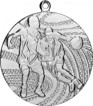 Медаль 40 мм Баскетбол серебро
