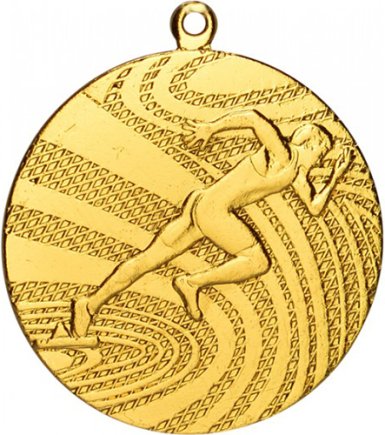 Медаль 40 мм Легка атлетика золото