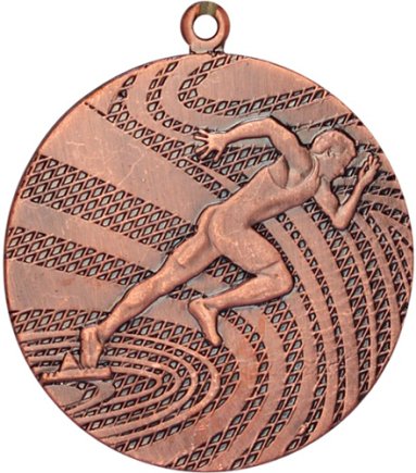 Медаль 40 мм Легка атлетика бронза Медаль 40 мм Легка атлетика бронза