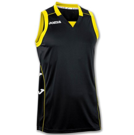 Баскетбольная футболка Joma Cancha II 100049.100 цвет: черный/желтый