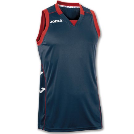 Баскетбольна футболка Joma Cancha II 100049.300 колір: темно-синій/червоний