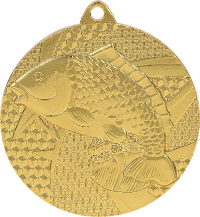 Медаль 50 мм Риба золото