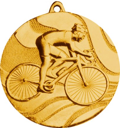 Медаль 50 мм Велоспорт золото
