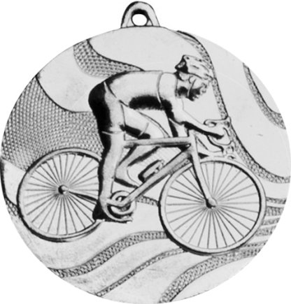 Медаль 50 мм Велоспорт серебро