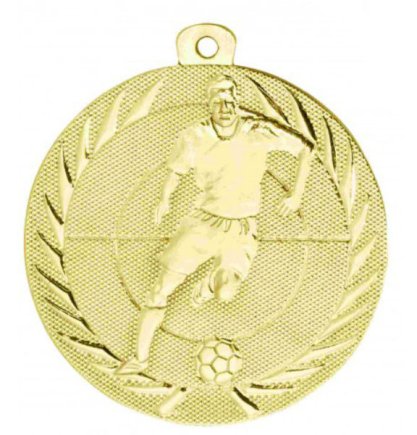 Медаль 50 мм Футбол золото
