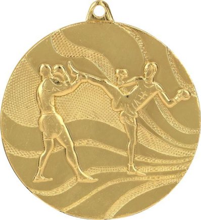 Медаль 50 мм Единоборства золото