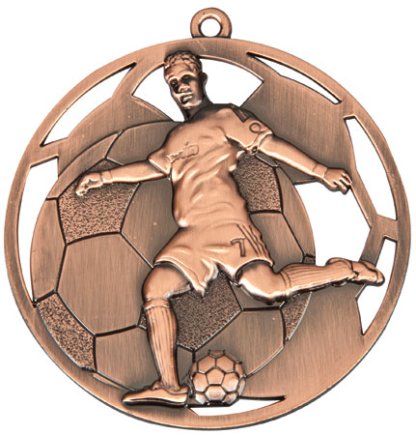 Медаль 50 мм Футболіст бронза