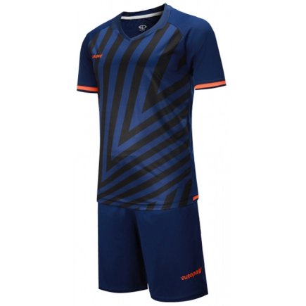 Футбольна форма Europaw mod № 016 колір: темно-синій/помаранчевий