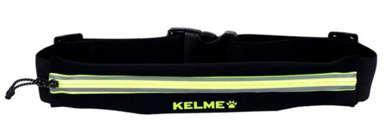 Сумка пояс Kelme K16R9003-010 цвет: черный/неоновый зеленый