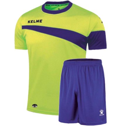 Футбольна форма Kelme K15Z253-918 дитяча колір: неоновий жовтий/синій