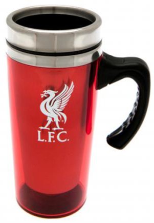 Термокружка Ливерпуль F.C. Liverpool Aluminium Travel Mug 450 мл цвет: красный