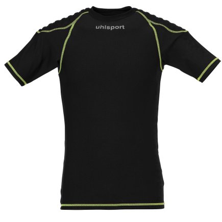 Термобілизна Uhlsport PROTECTION UNDERWEAR SHORTSLEEVE 100556301 Футболка для воротаря Колір: чорно-жовтий