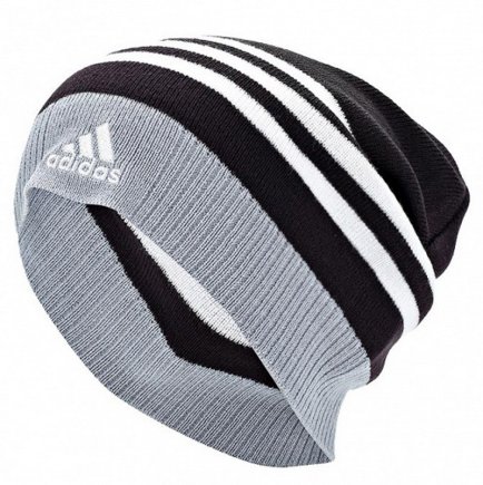 Шапка Adidas TIRO BEANIE D85067 колір:чорний/сірий/білий