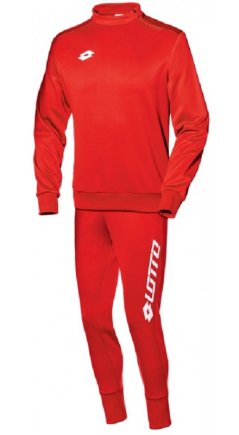 Спортивный костюм Lotto SUIT ZENITH EVO HZ RIB JR S3749 детский цвет: красный