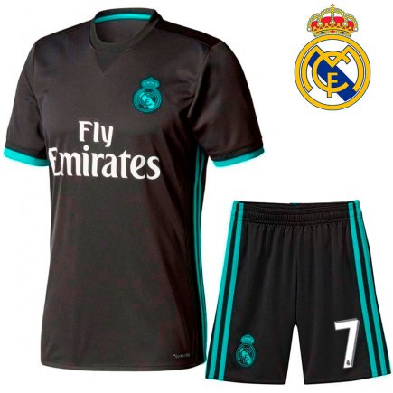 Футбольная форма детская Реал Мадрид (Real Madrid) Ronaldo №7 цвет: чёрный