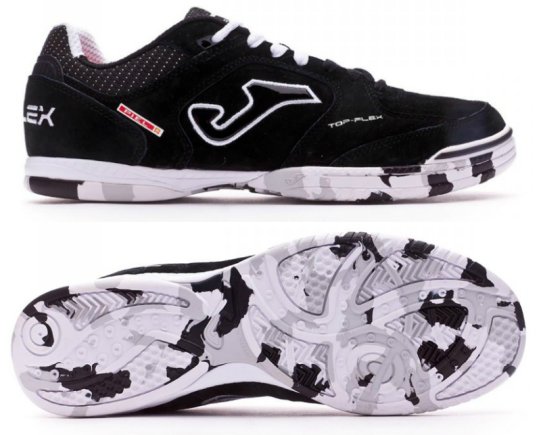 Обувь для зала (футзалки) Joma TOP FLEX TOPW.701.IN цвет: чёрный/белый (официальная гарантия) Обувь для зала (футзалки) Joma TOP FLEX TOPW.701.IN цвет: чёрный/белый (официальная гарантия)