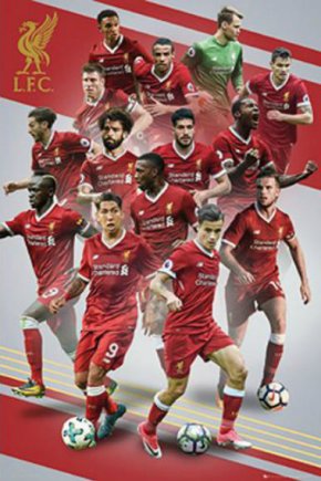 Постер Ліверпуль Liverpool F.C. гравці 16