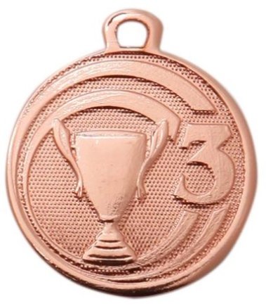 Медаль 32 мм бронза