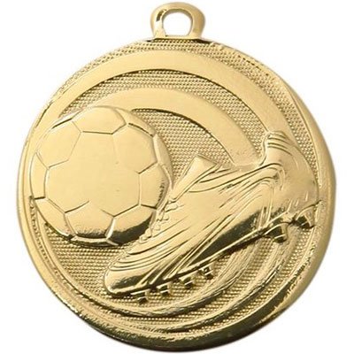 Медаль Бутса с мячом 45 мм золото