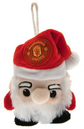 Новогодняя игрушка Манчестер Юнайтед Manchester United F.C. Санта размер 12 см