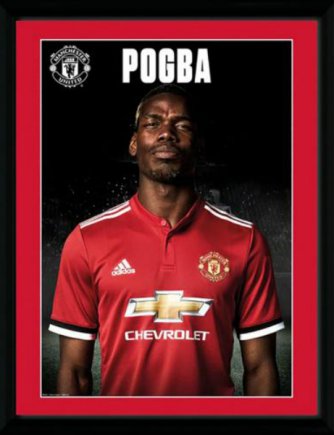 Постер Манчестер Юнайтед Manchester United F.C. Pogba (Погба) в рамці