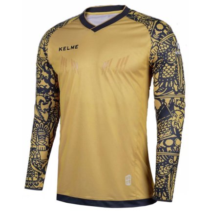 Воротарський светр Kelme K080-963 з довгим рукавом колір: золотий/чорний