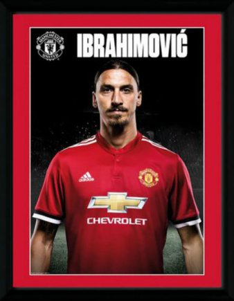 Постер Манчестер Юнайтед Manchester United F.C. Ibrahimovic (Ибрагимович) в рамке