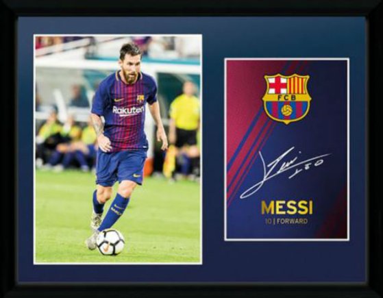 Постер Барселона F.C. Barcelona Messi (Месси) в рамке